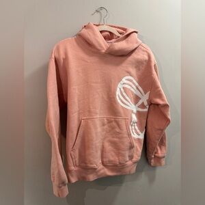 Aritzia TNA Peach Sweatshirt with White Logo